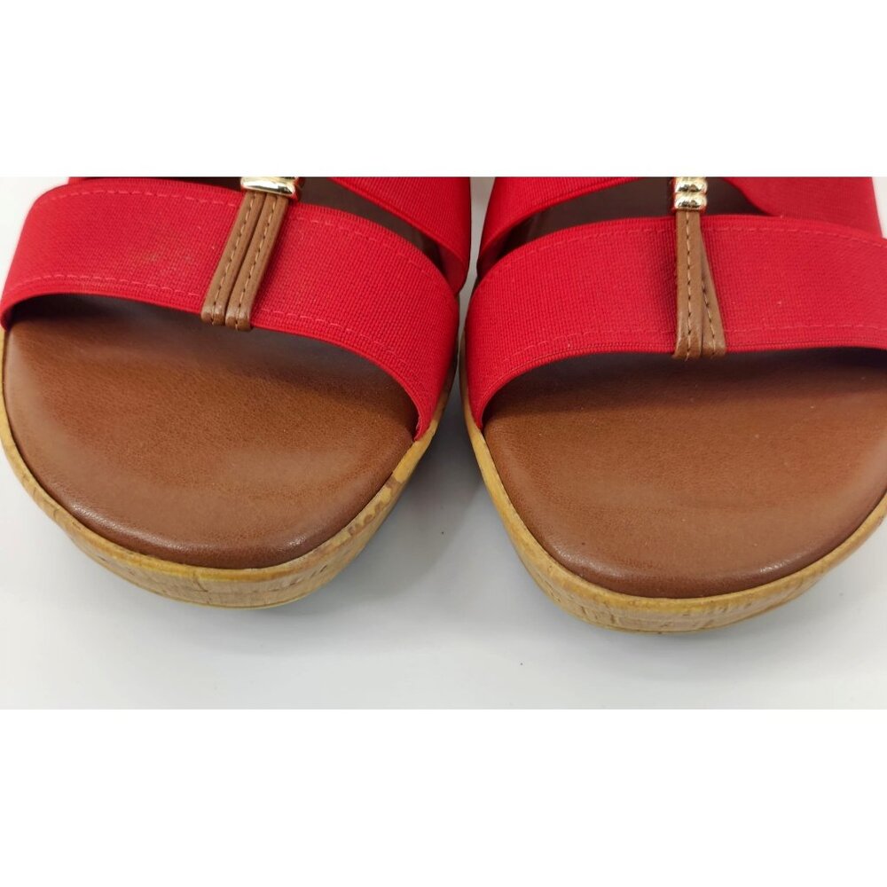 Italian Shoemakers Women's Open Toe Slide Wedge Sandals Size 10 - Picture 6 of 12